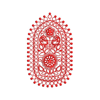 Mirror Embroidery Pattern 17109