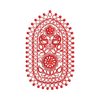 Mirror Embroidery Pattern 17109