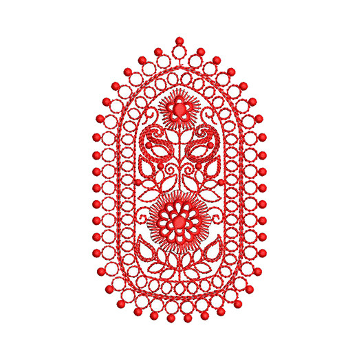 Mirror Embroidery Pattern 17109