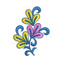 Flower Vine Embroidery Design 17122