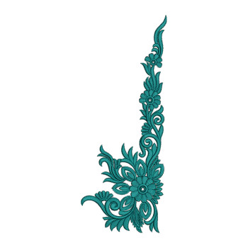 Spectacular Applique Embroidery Design 17126