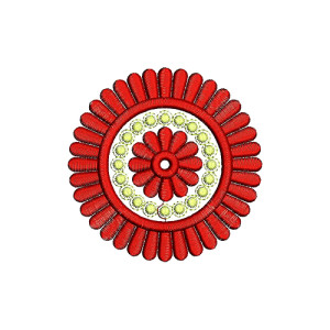 Georgette Phulkari Dupatta Embroidery Design