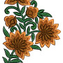 Jessamine Flowers Applique Embroidery Design