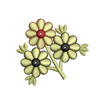 Womens T-shirt Patch Embroidery Design