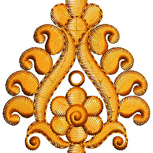 Elegante Sofa Cover Applique Embroidery Design