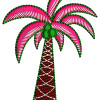 Coconut Tree Applique Embroidery Design