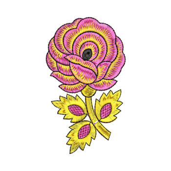 Rose Wool Embroidery Pattern