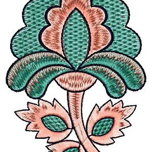 Banaras Cotton Dupatta Embroidery Design