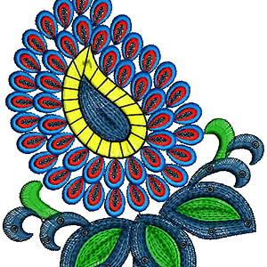 Swiss Lawn Suit Patch Embroidery Design