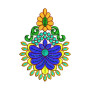 Nouveau Flowers Embroidery Design