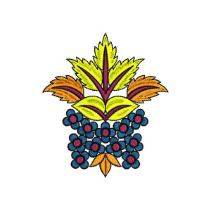 Folk Art Wool Applique Embroidery Design