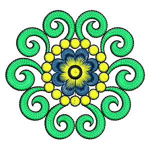 Princess Hat Applique Embroidery Design