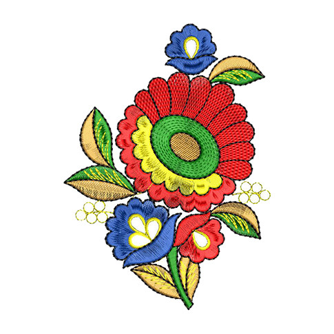 Ripped Jeans Patch Embroidery Design