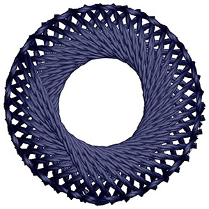 Round Ornament Embroidery Patch Design 17724