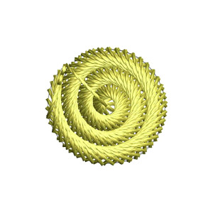 Muslim Prayer Cap Round Shaped Embroidery Design 17725