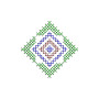 Square Corner Ornament Applique Embroidery Design