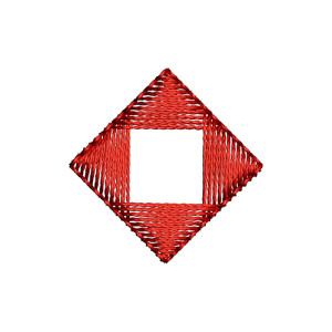 Eyelet Square Applique Embroidery Design 17729