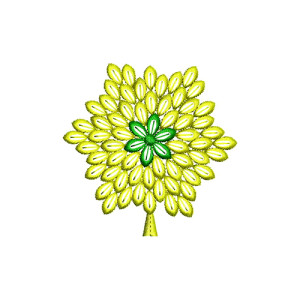 Tree Wall Decor Embroidery Design