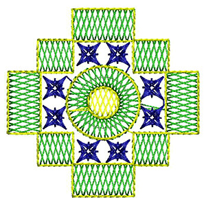 Victorian Crewel Work Embroidery Design