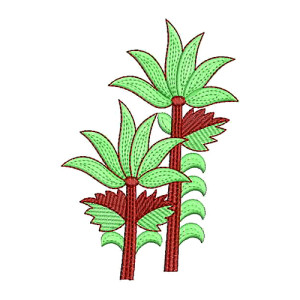 Lotus Flower Abstract Embroidery Patch Design