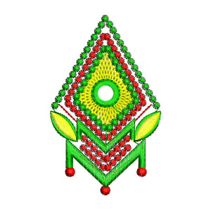 Caucasian Embroidery Applique Design