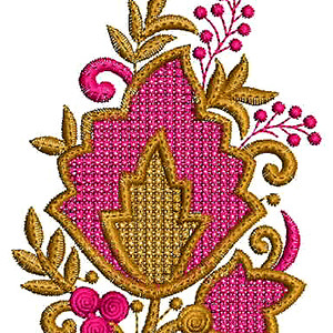 Wedding Hankie Embroidery Patch Design
