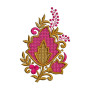 Wedding Hankie Embroidery Patch Design