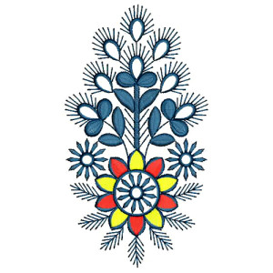 Fancy Short Kurti Patch Embroidery Design