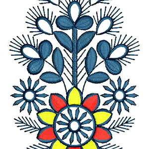 Fancy Short Kurti Patch Embroidery Design