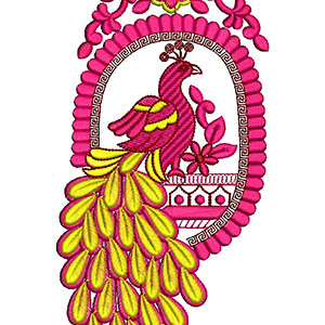 Peacock Embroidery Design