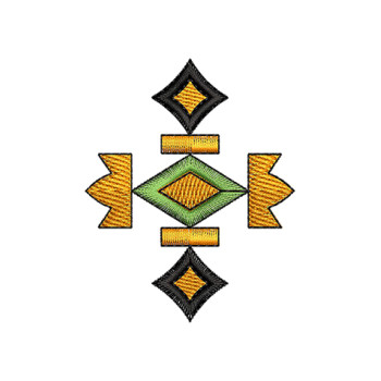 Asian Culture Embroidery Applique Design