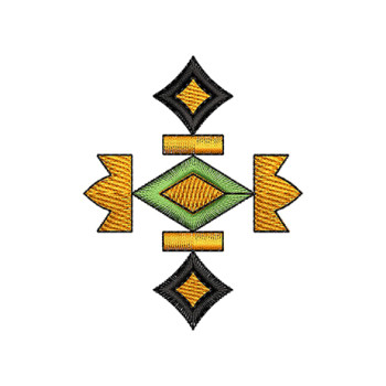 Asian Culture Embroidery Applique Design