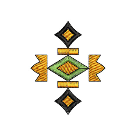 Asian Culture Embroidery Applique Design