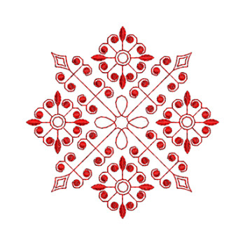 Kazakh National Cap Embroidery Patch Design