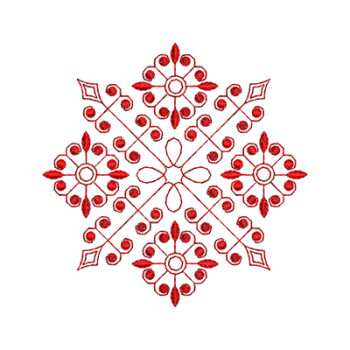 Kazakh National Cap Embroidery Patch Design