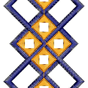 Dramatic Ball Gown Embroidery Patch Design