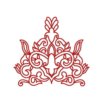 Poplin Shirt Back Embroidery Patch Design