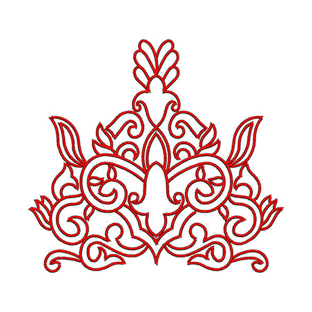 Poplin Shirt Back Embroidery Patch Design