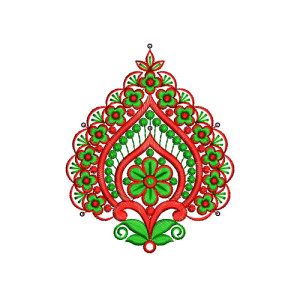 Traditional Volendam Clothes Embroidery Design