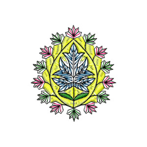 Bridal Gowns Embroidery Applique Design