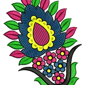 Tie Embroidery Applique Design