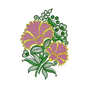 Traditional Bedsheets Embroidery Applique Design