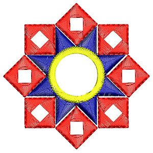 Kawaii Floral Iron Embroidery Applique Design