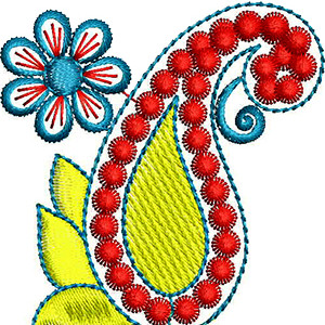 Realistic Flowers Machine Embroidery Design