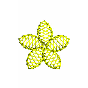 Small Passion Flower Pattern For Embroidery Design 18121