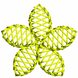 Small Passion Flower Pattern For Embroidery Design 18121