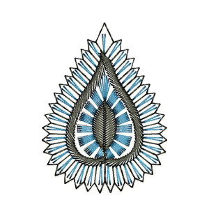 Brazilian Flower Applique Embroidery Design