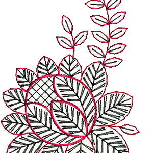 Large Floral Spray Embroidery Designs