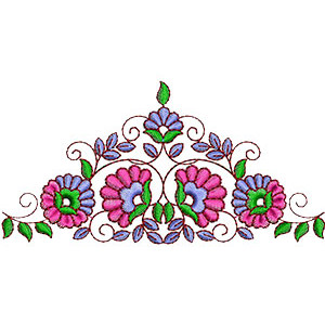 Minkoff Love Floral Applique Embroidery Design
