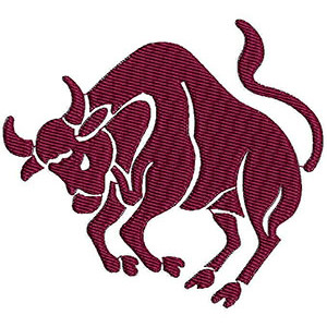 Taurus Zodiac Sign Embroidery Design